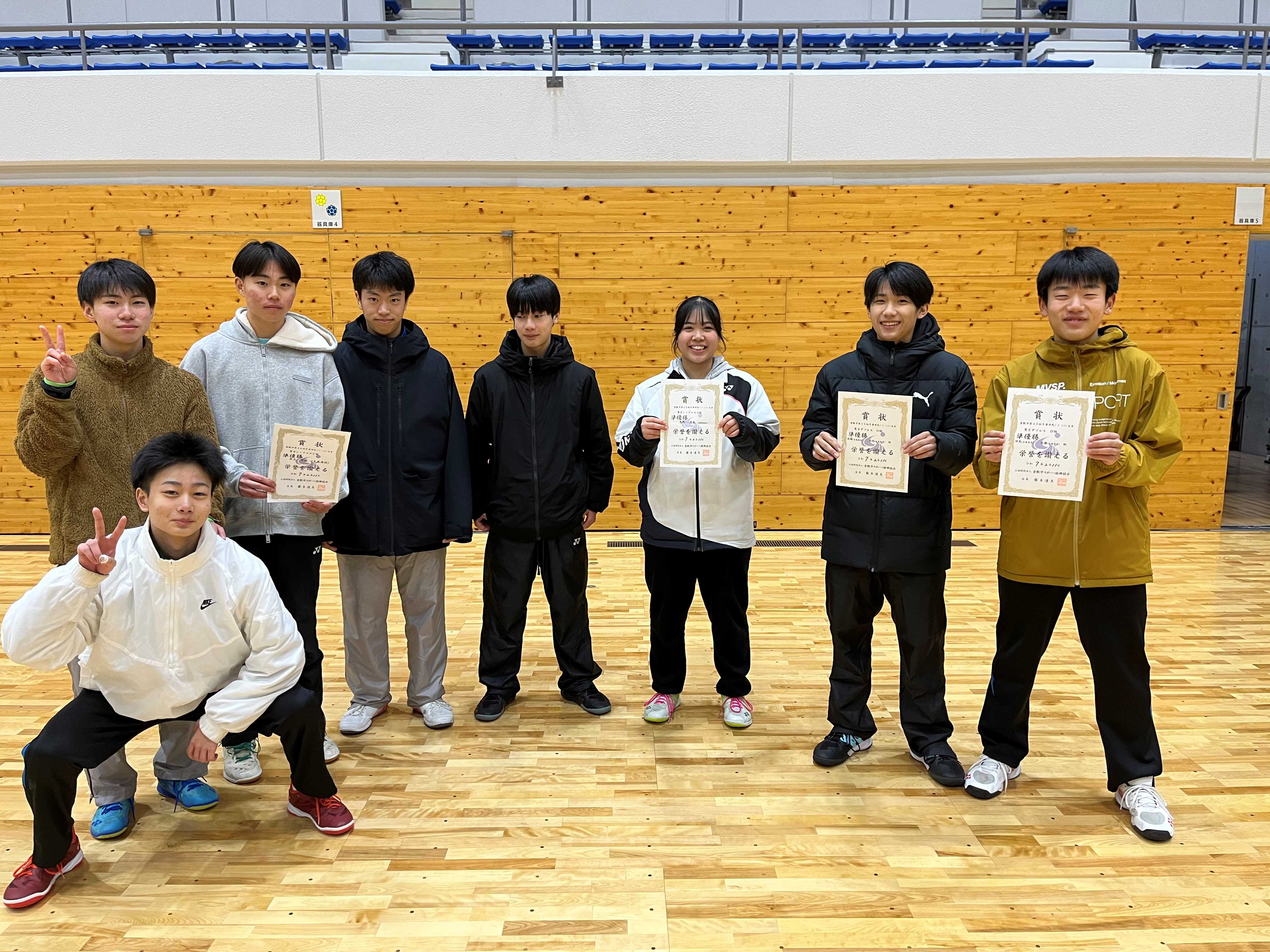 【バドミントン部】倉敷市民大会に参加してきました。